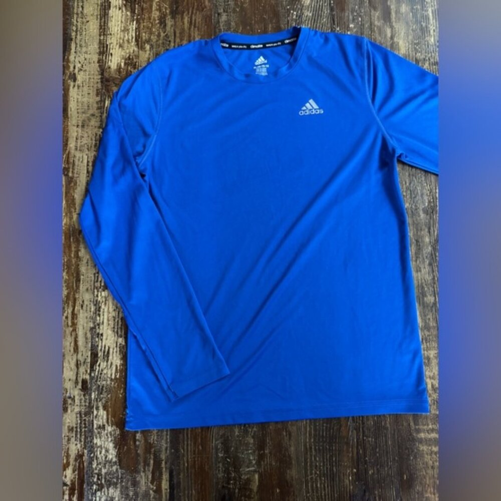 Adidas Kids Blue Long Sleeve Tee